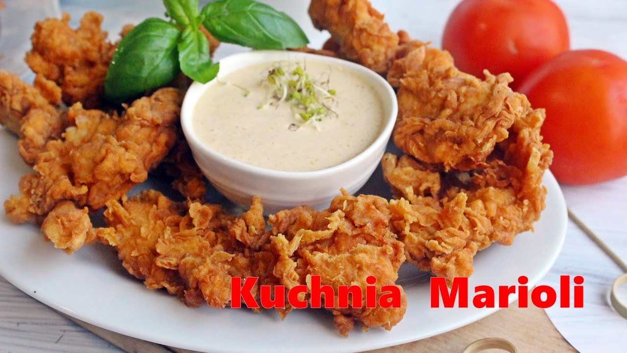 Stripsy jak z KFC z sosem curry