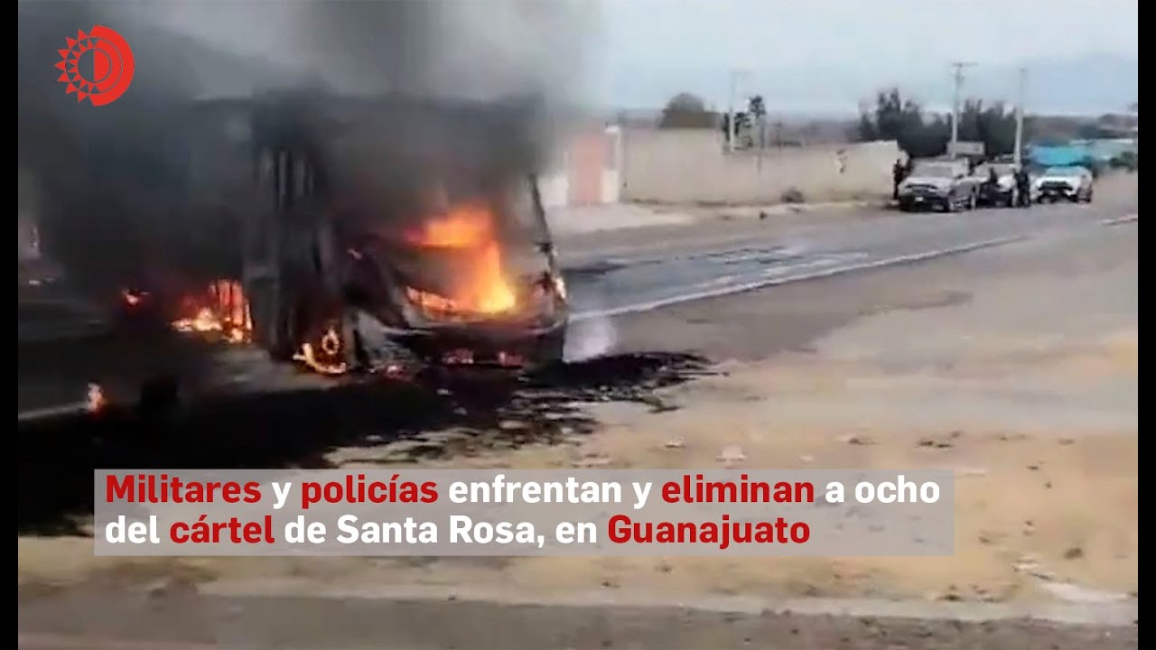 Militares y policías enfrentan y eliminan a ocho del cártel de Santa Rosa, en Guanajuato