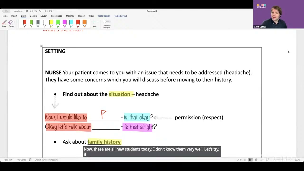 OET Speaking: Signposting