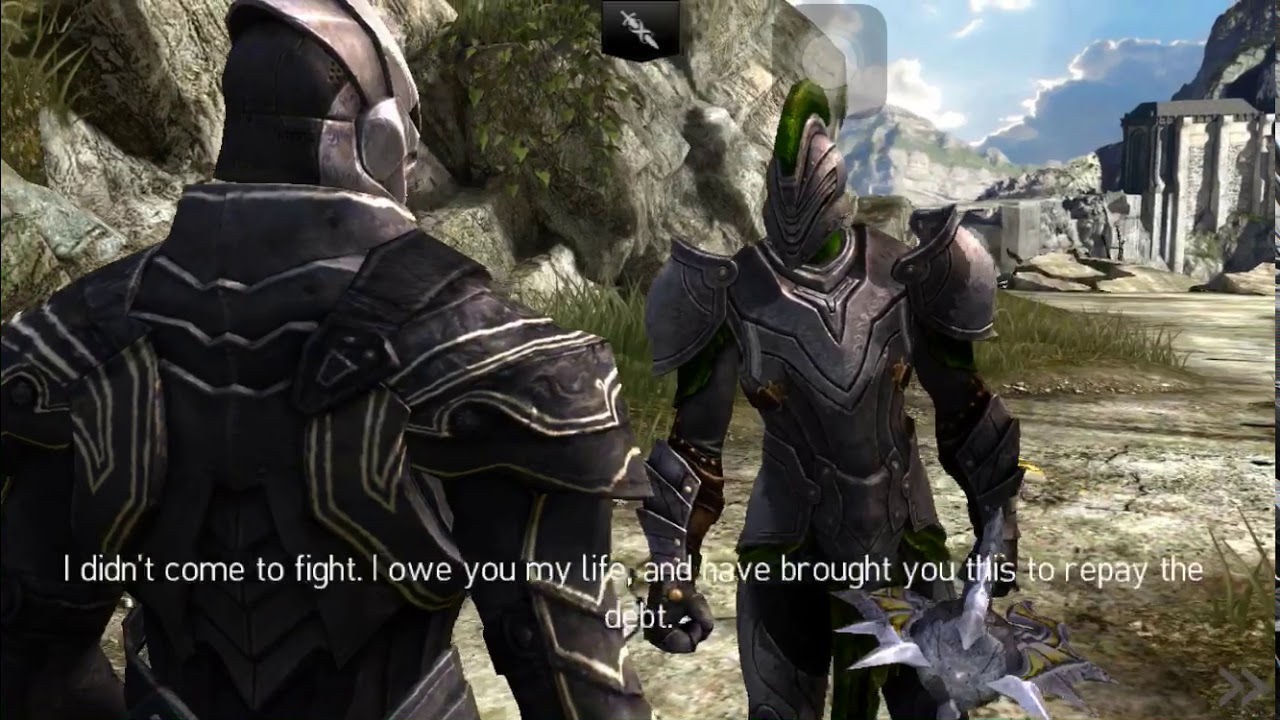 Infinity Blade 2: Siris gặp lại Thợ Săn Sắt.