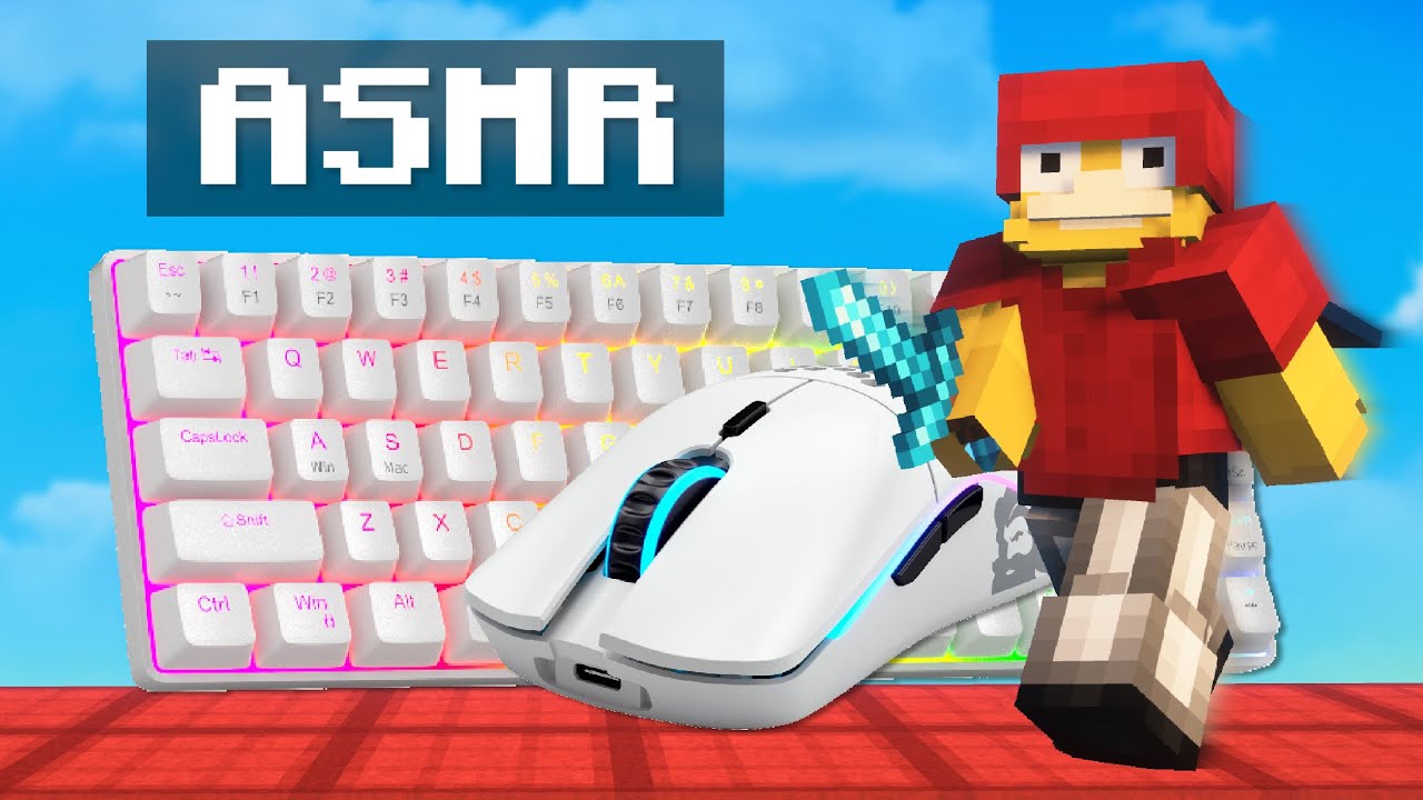 Keyboard + Mouse Sounds ASMR | Hypixel Bedwars