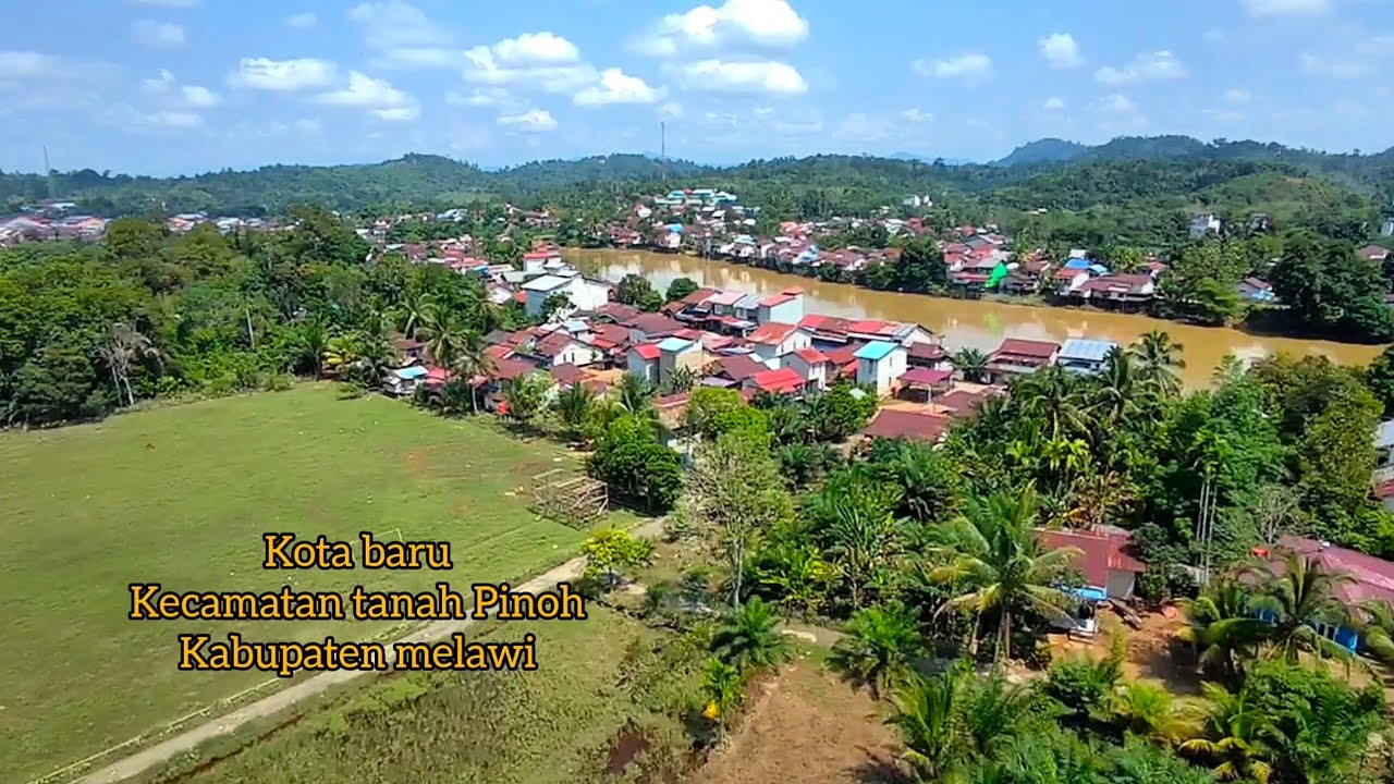 View drone kota baru kecamatan tanah Pinoh kabupaten Melawi KALBAR // potensic atom LT