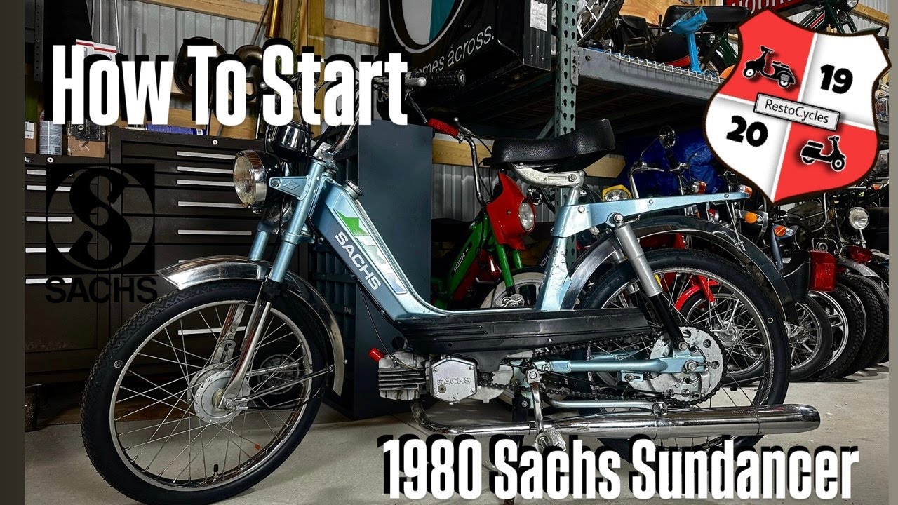 How To Start A 1980 Sachs Sundancer Moped!