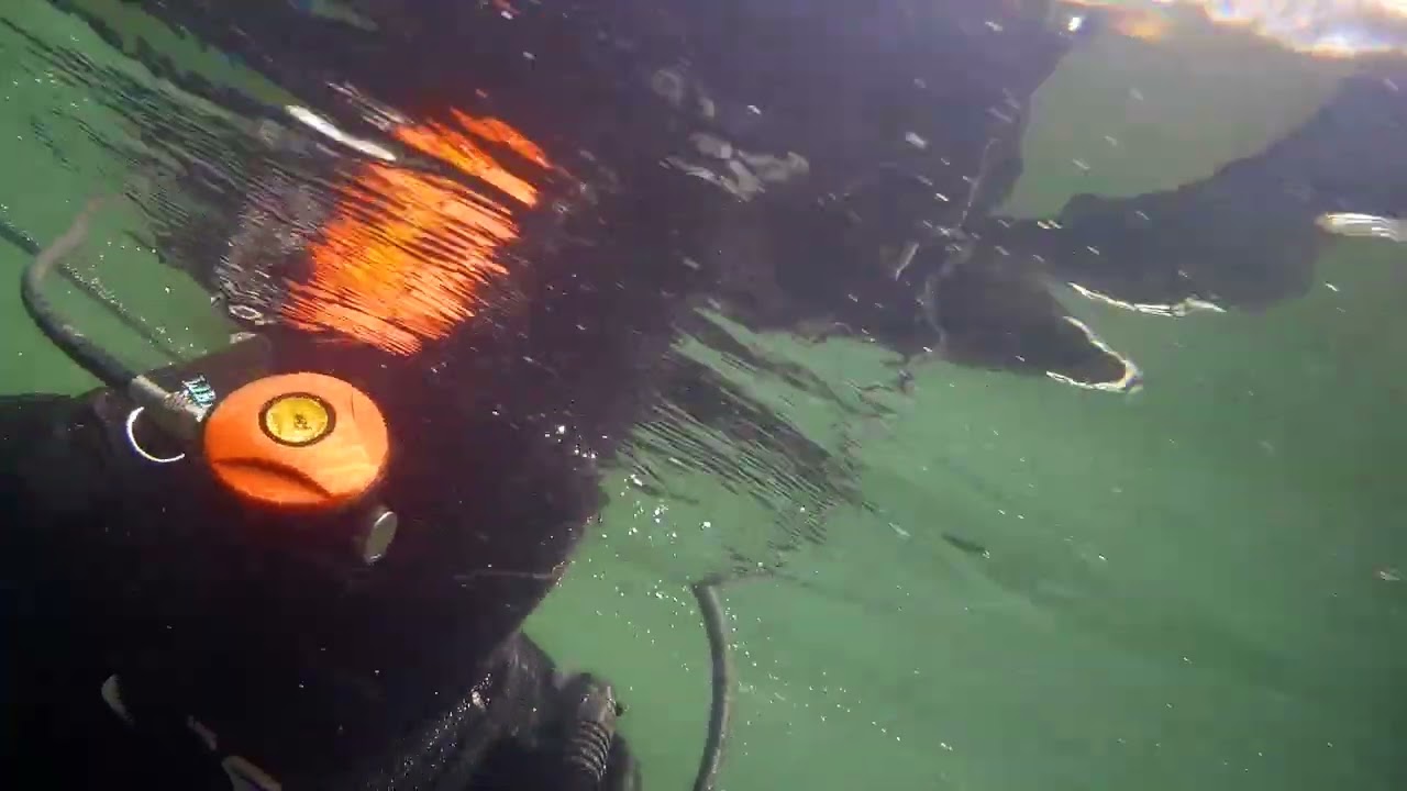 Hookah dive with full face mask at quarry uk