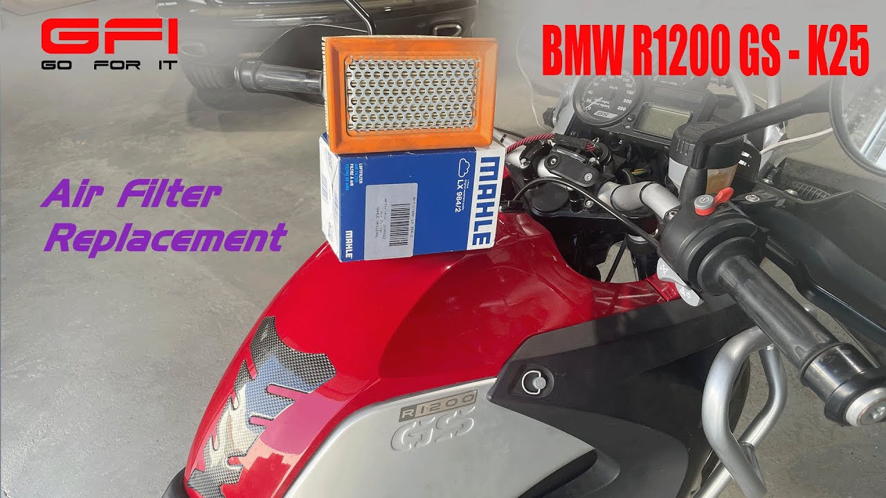 BMW R1200GS - How to replace the air filter - Detailed step by step