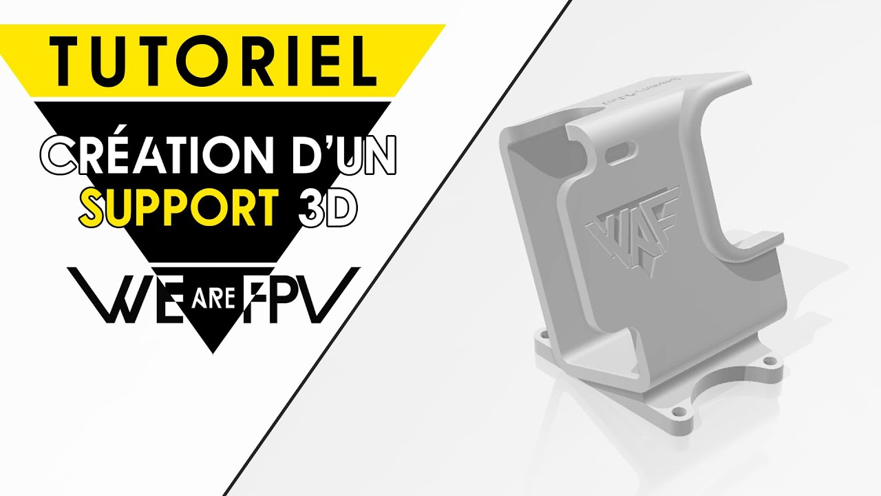 Tuto pour apprendre à modéliser un support GoPro pour drone FPV avec Fusion 360