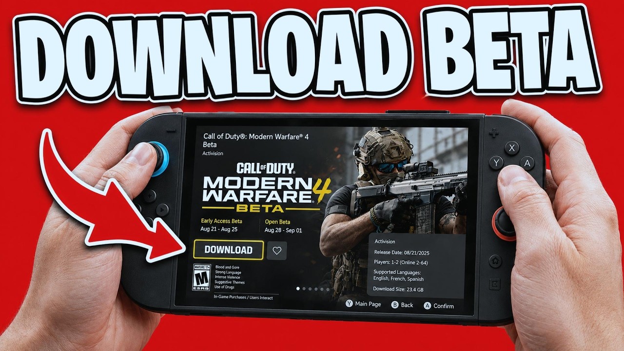 How To Download Call of Duty Modern Warfare 4 Beta On Nintendo Switch 2 - Full Guide