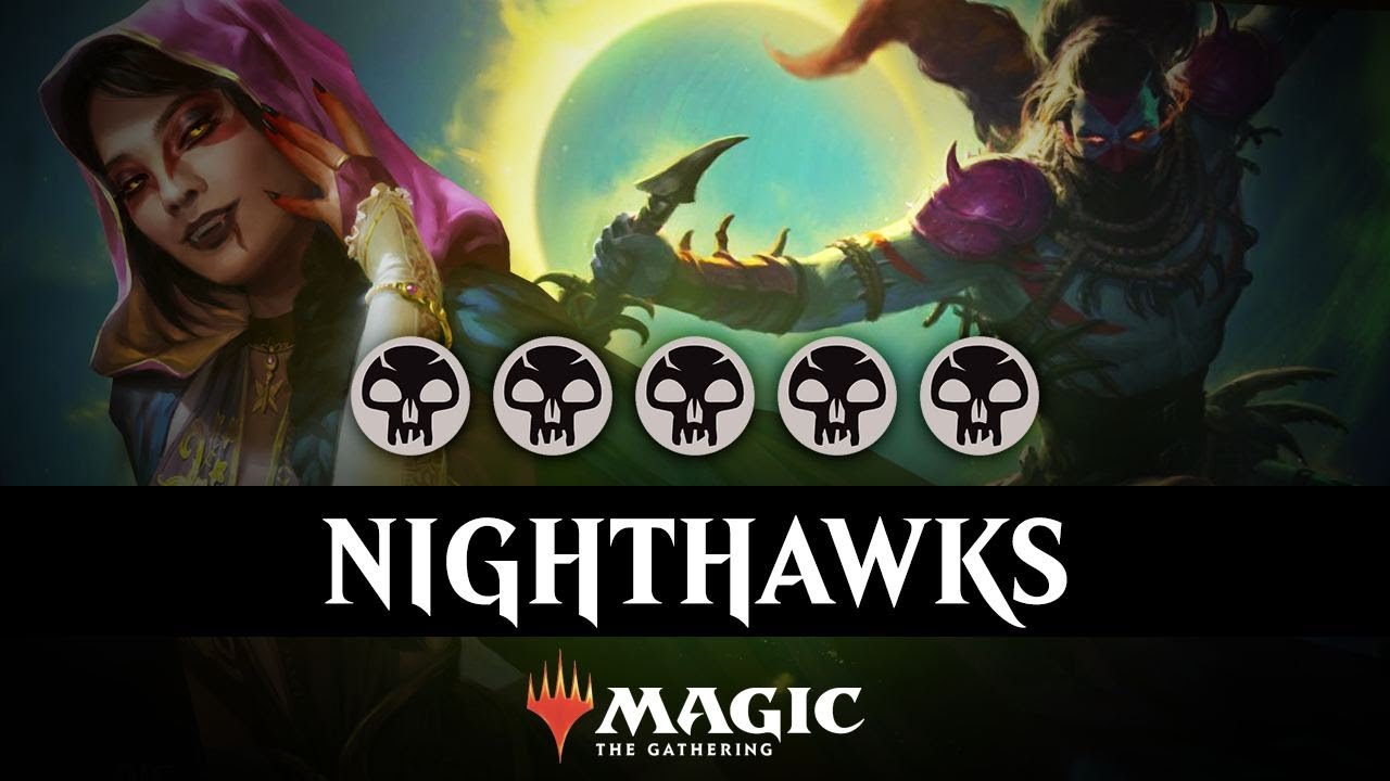 💀💀💀 Mono Black Nighthawk Tribal Control | Ranked VOW [MTG Arena]