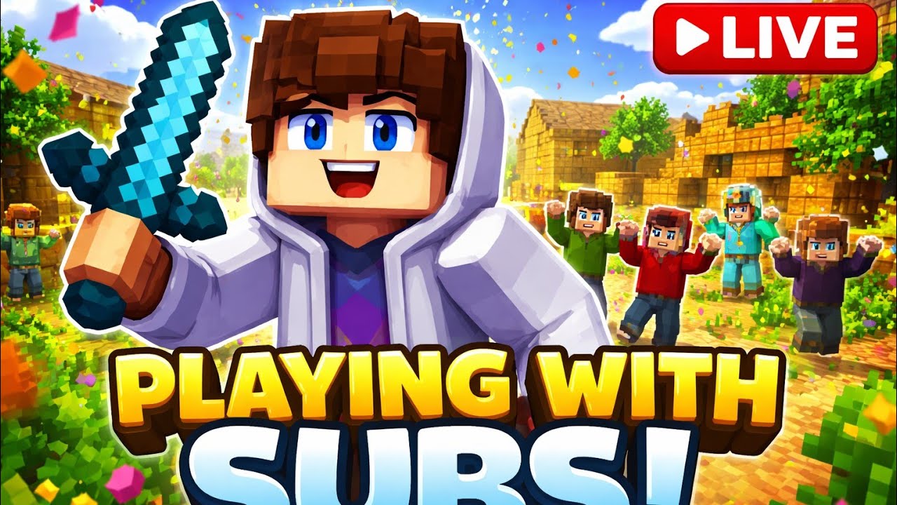 PLAYING SMP LIVE With Subscribers 🔴 Join Fast!