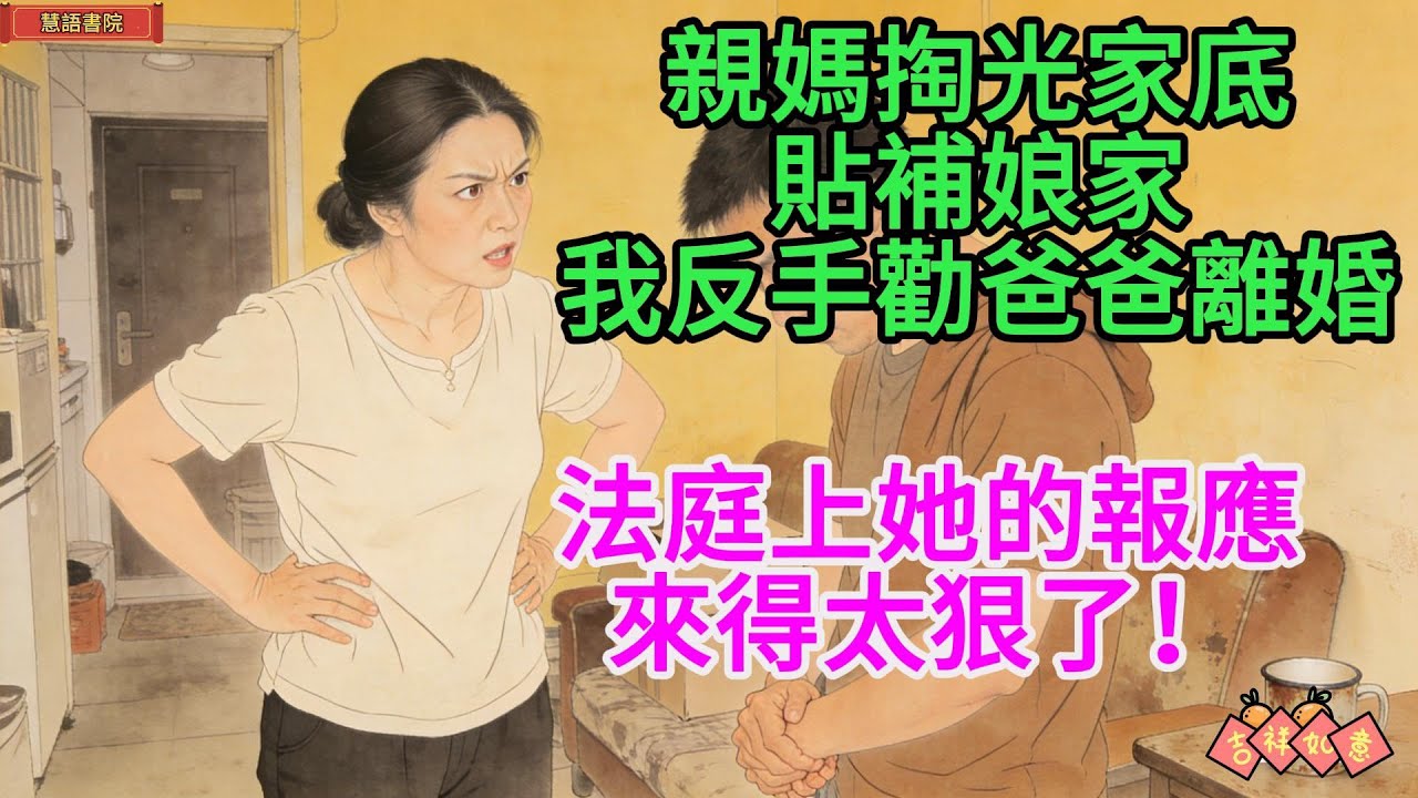 親媽掏光家底貼補娘家，我反手勸爸爸離婚，法庭上她的報應來的太快了.................！🌹#情感故事 #為人處世  #生活經驗 #情感 #婚姻  #故事