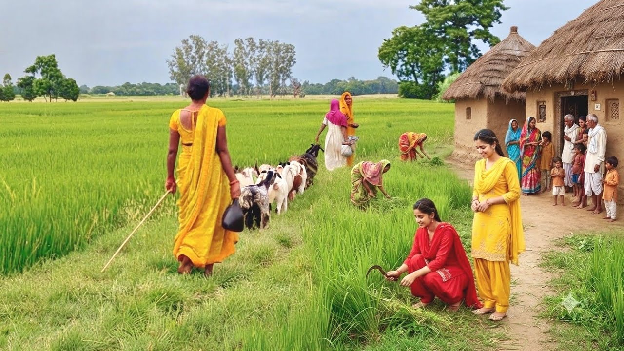 Happy Life in Rural India | Life Without Modern Stress: A Morning in Rural India