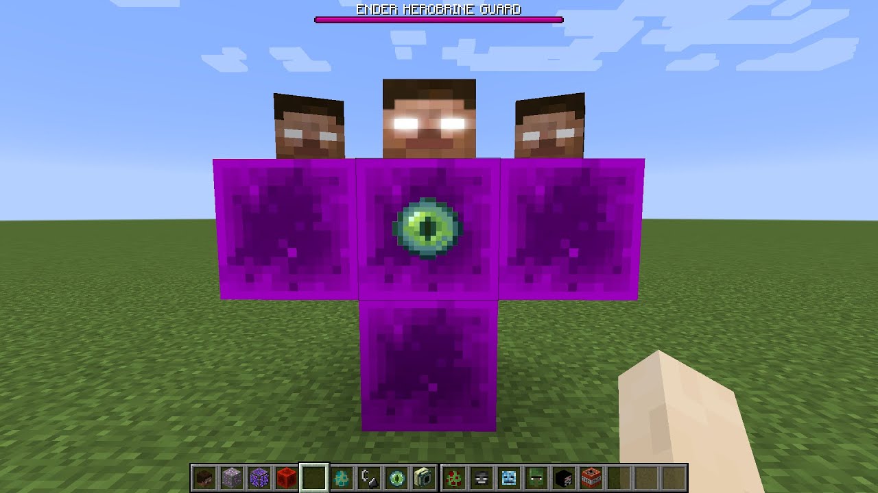 what if you create an ENDER HEROBRINE GUARD in MINECRAFT (part 59)