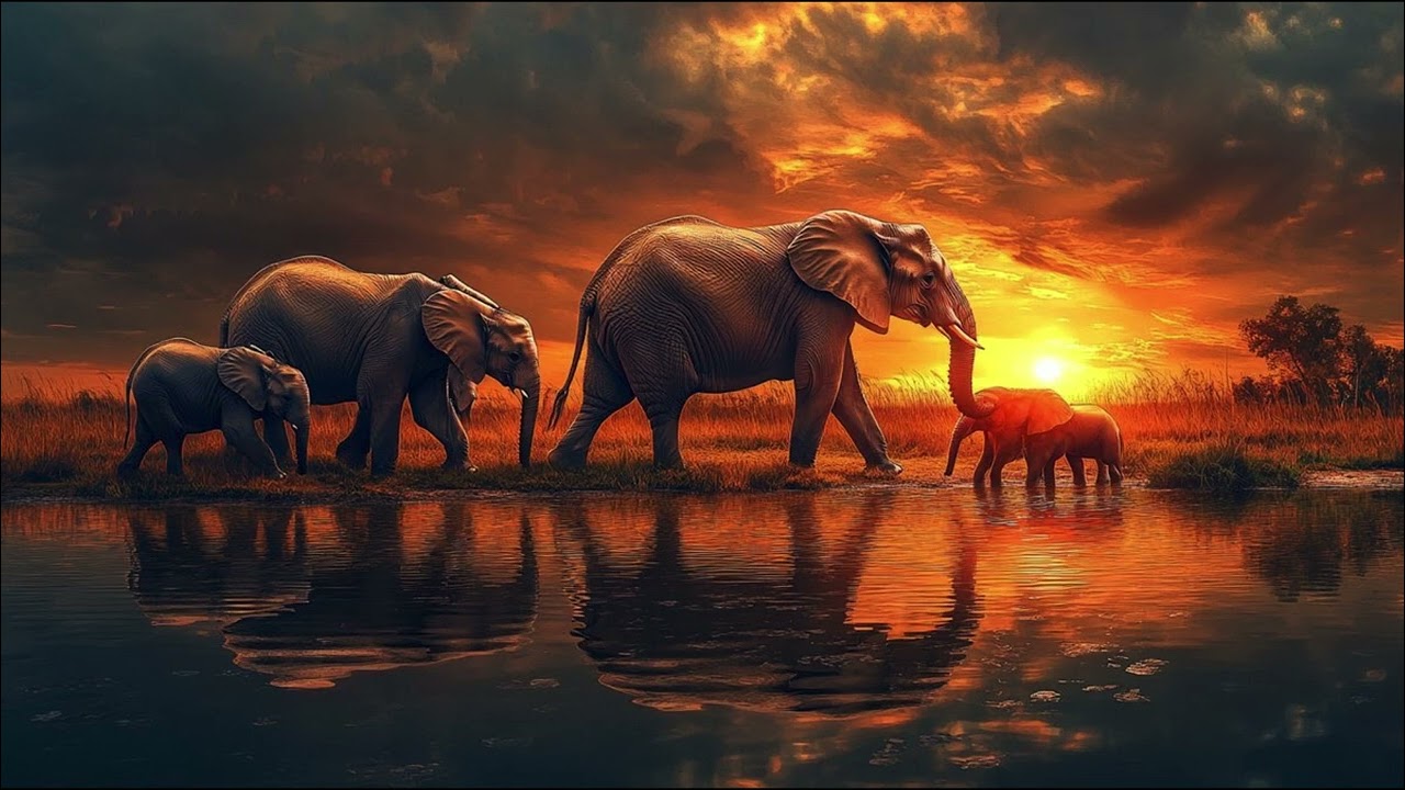 wall art 8k resolution with background music