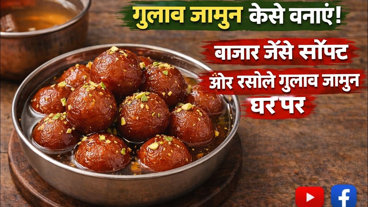 गुलाब जामुन कैसे बनाएं | बाजार जैसे सॉफ्ट और रसीले गुलाब जामुन घर पर