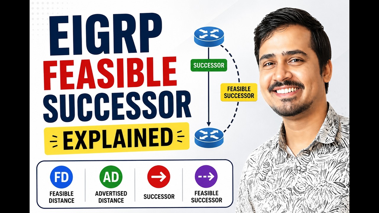 EIGRP Terminology Explained: FD, AD, Successor & Feasible Successor