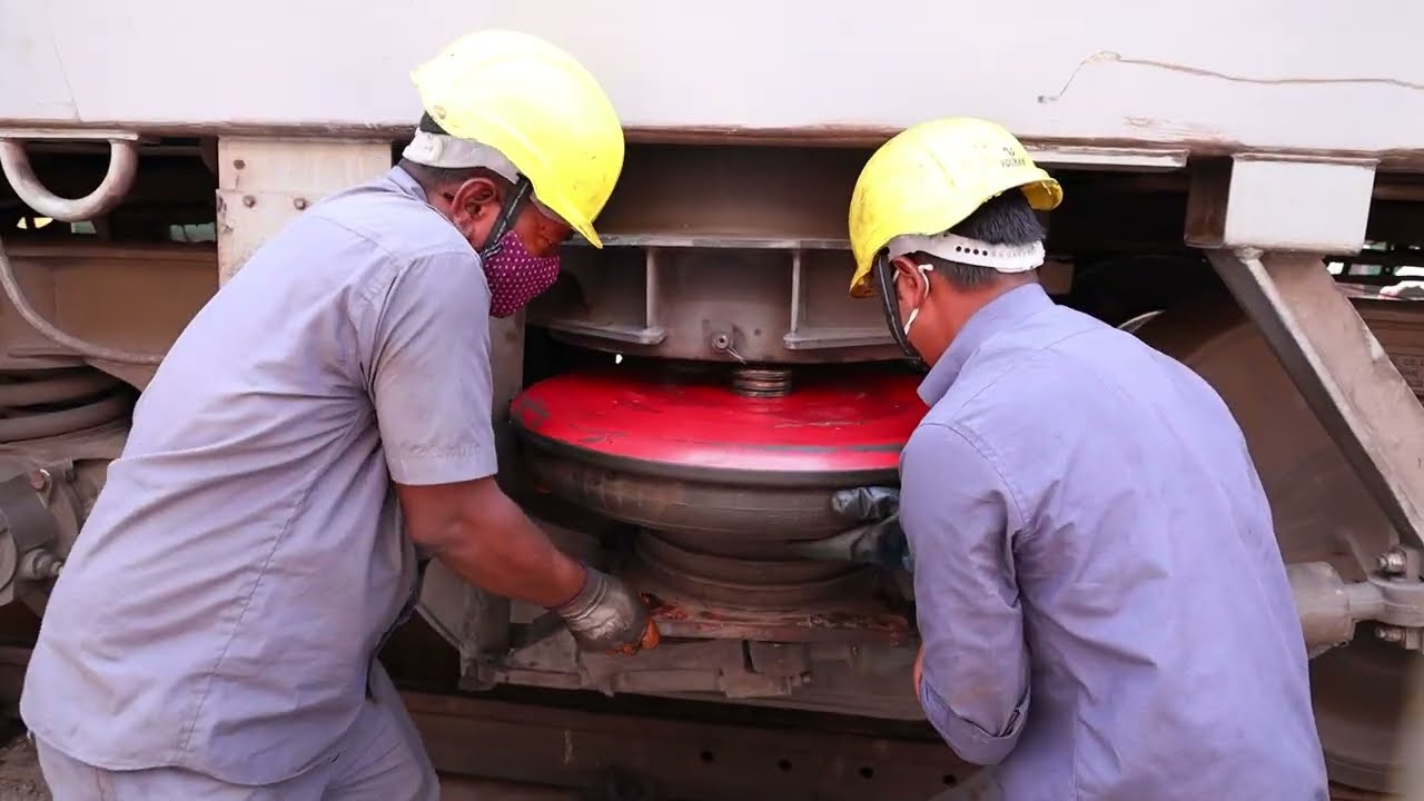 A guide on how to change air spring at platform in running trains