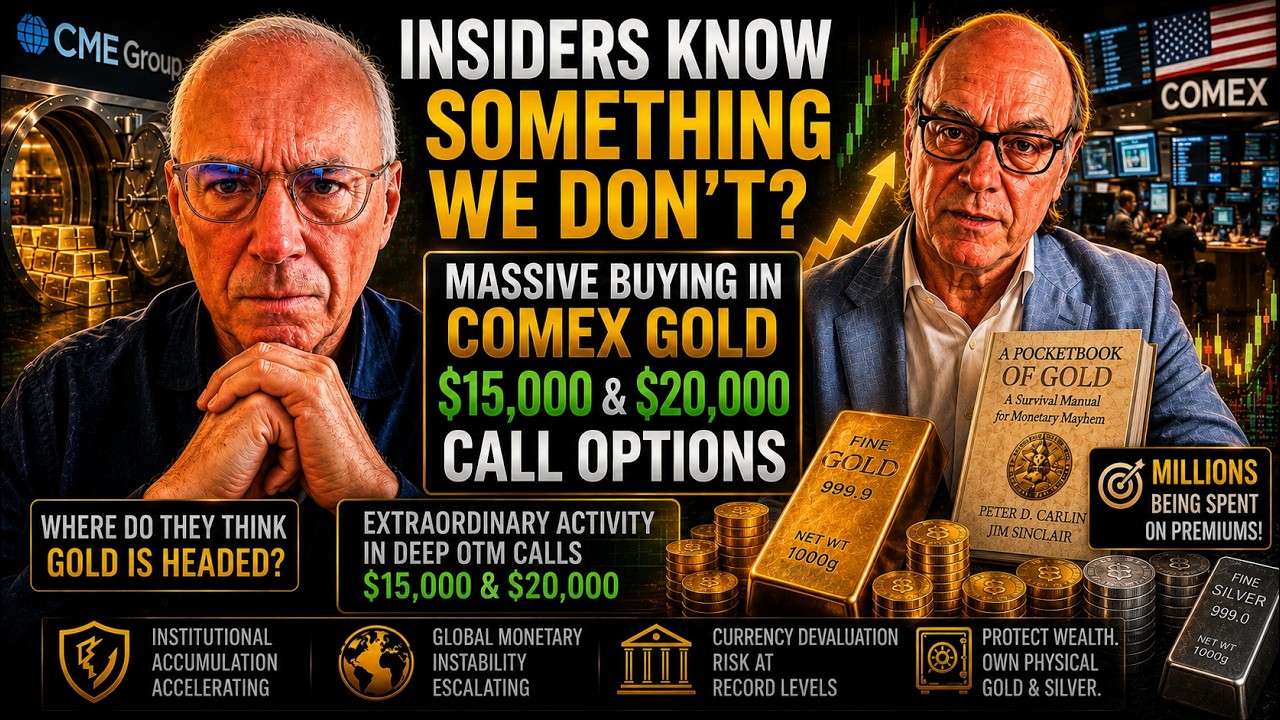 INSIDERS KNOW SOMETHING? Millions Bet on $15,000 & $20,000 Gold | LIVE with Peter Carlin