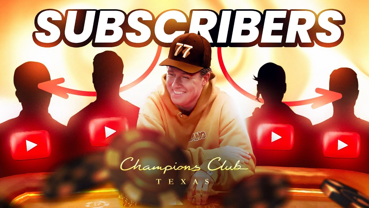 Can I Beat My Own Subscribers at Poker?! $5/5/10! | Poker Vlog #278