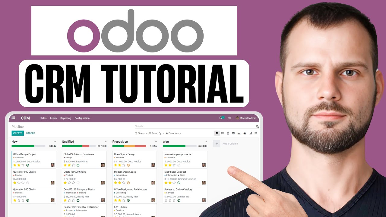 Odoo CRM Tutorial For Beginners | How To Use Odoo CRM (2025)