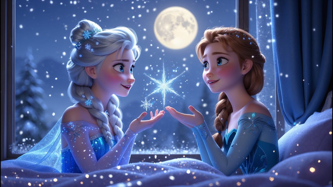 🌙🆕🎵Moonlight Snowfall Lullaby❄️ A LOVE in Frozen Magic ❄️💖 Bedtime song | kids lullaby