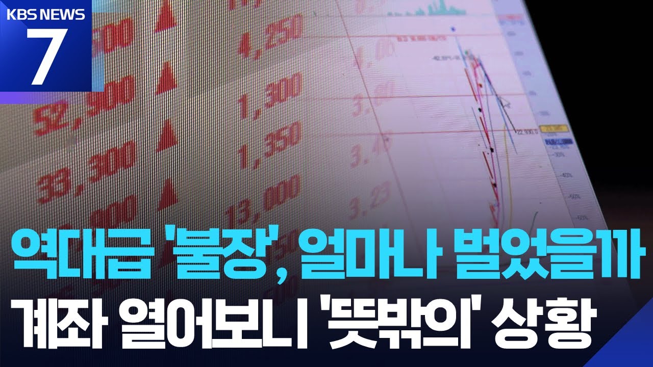 역대급 '불장'에도 개미들은 '마이너스'&hellip;계좌 열어보니 뜻밖의 결과 / KBS  2025.11.10.