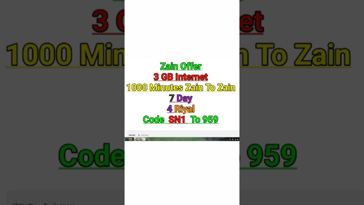 Zain unlimited 4GB data offer with Free social media and minutes @Zain 2023 | 1st shorts video