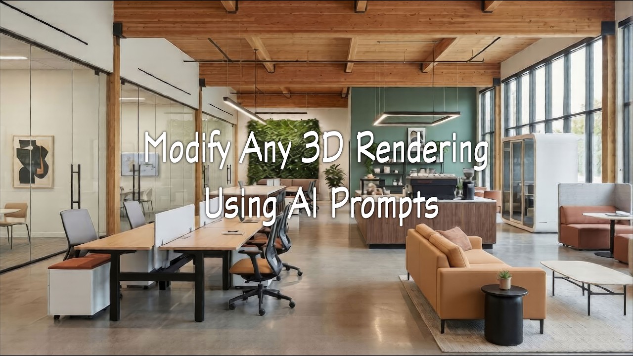 Modify Any 3D Rendering Using AI Prompts | Interior Design Tutorial