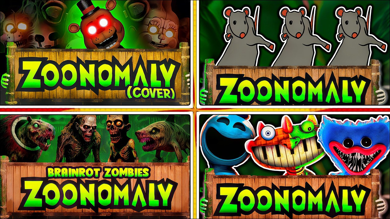 Zoonomaly Theme Song - POPPY PLAYTIME 🆚 FIVE NIGHTS AT FREDDY'S 🆚 ‍BRAINROT ZOMBIES 🆚 DANCING RAT