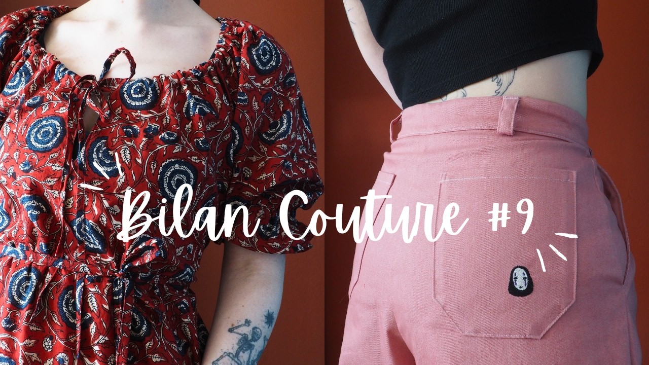 Bilan couture n°9 - Une robe à décliner et mon pantalon préféré (Iam pattern, Atelier Bernie...)