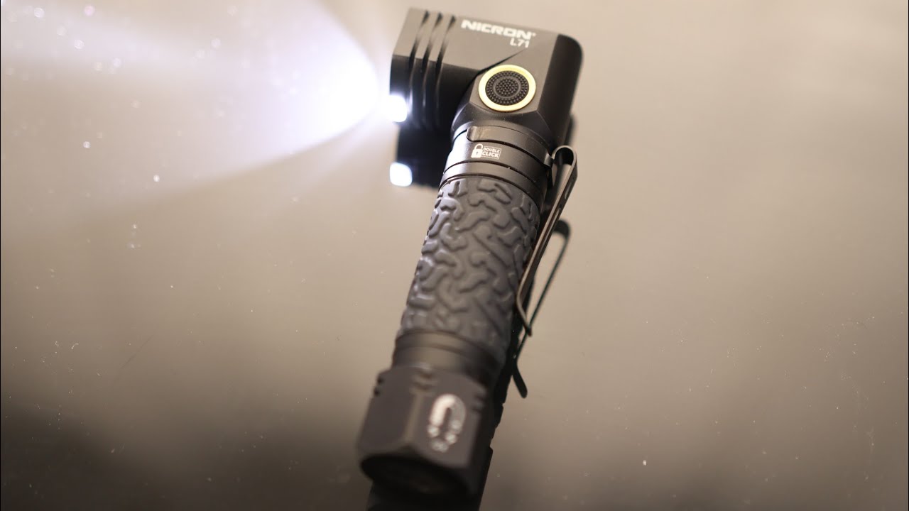Тактический фонарь NICRON L71 с высокой яркостью, перезаряжаемый, тип C, магнитный, угол наклона ...