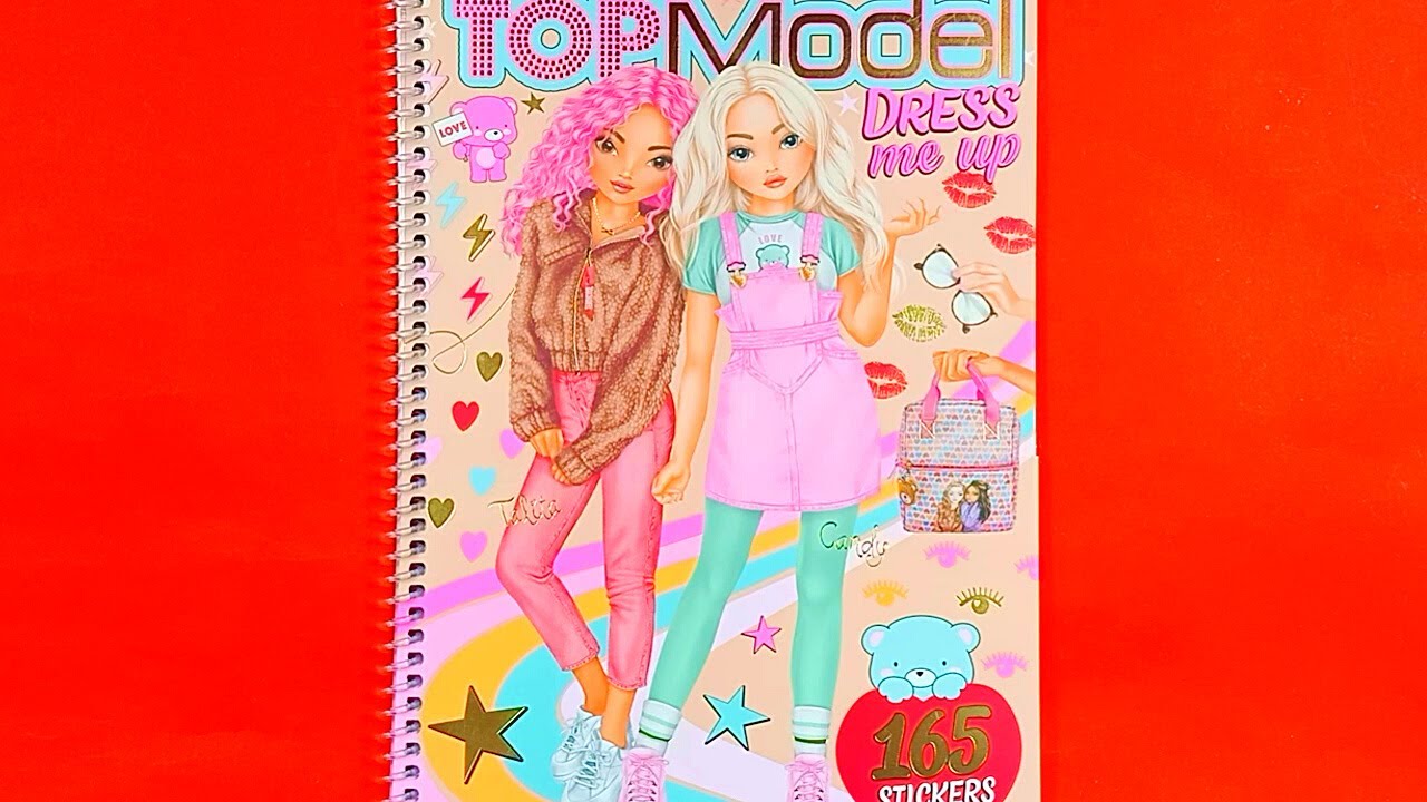 TOP MODEL TEDDY COOL | dán hình thiết kế thời trang | hinh dan | hình dán thay trang phục PART 1-10