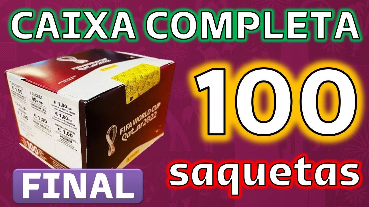 EIS os REIS! CAIXA 100 Saquetas (Repetidos?) Mundial 2022 Cromos