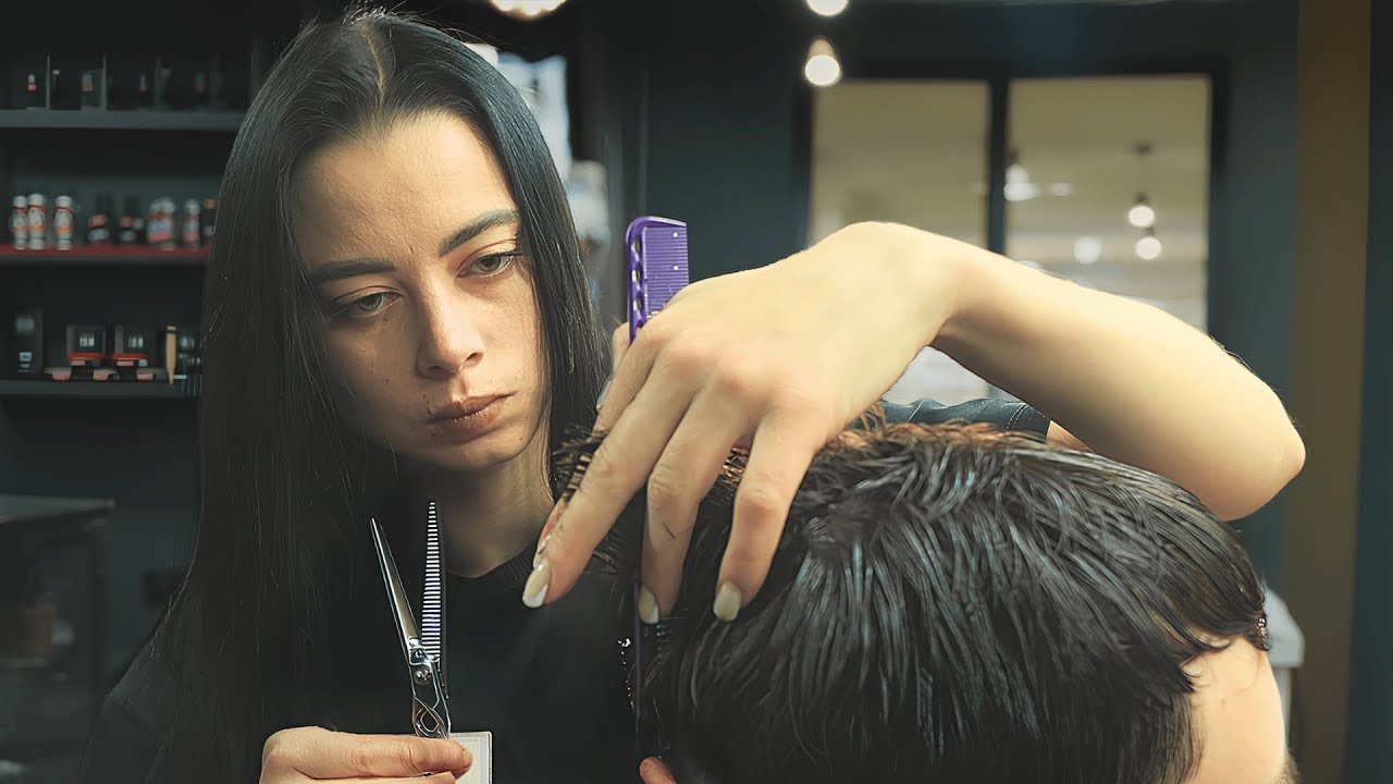 💈ASMR No Barber Ever Made Him Feel Like THIS – Pure Relaxation With Scissors