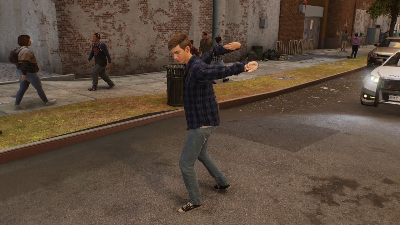 Marvel's Spider Man 2 (PS5) - Bike Glitch + Train = Messed up animations (Naruto Parker Bug)