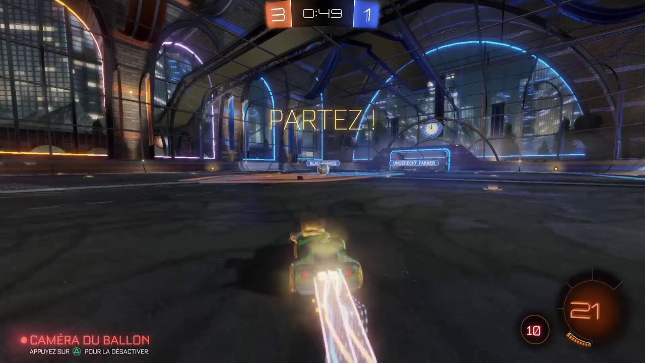 Live Rocket League mon but platine sur rumbel