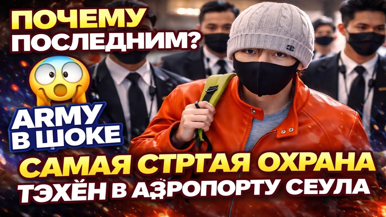 Неожиданный момент с Тэхёном в аэропорту Сеула стал вирусным среди ARMY