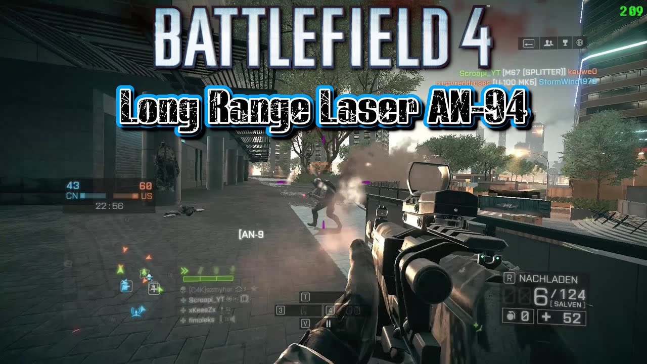 Long Range Laser AN-94 Dawnbreaker Battlefield 4