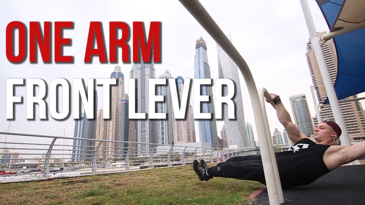 ONE ARM FRONT LEVER TUTORIAL !! With Daniels Laizans