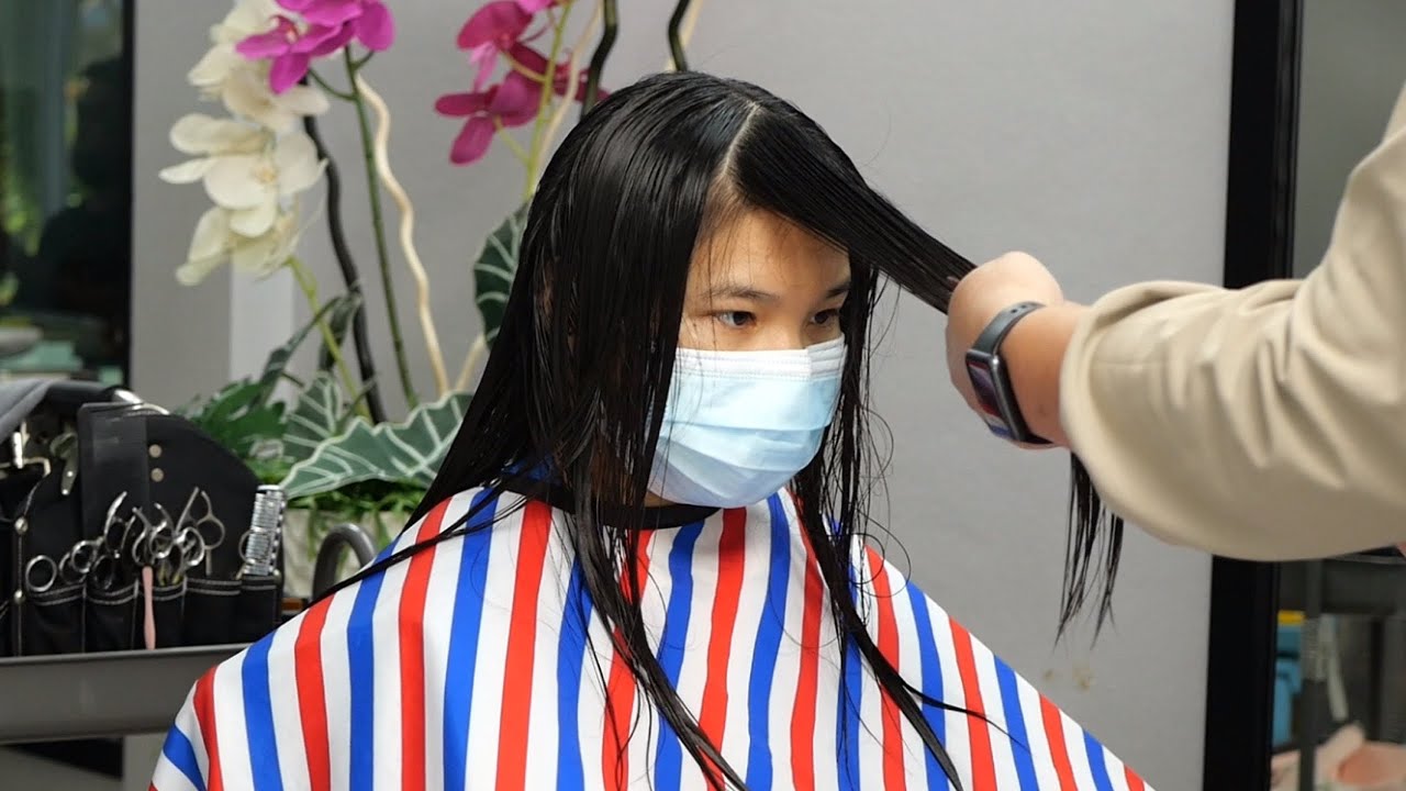 long hair cut hair style ตัดผมยาวซอยผมยาวสไลด์ผมยาวให้เป็นทรง