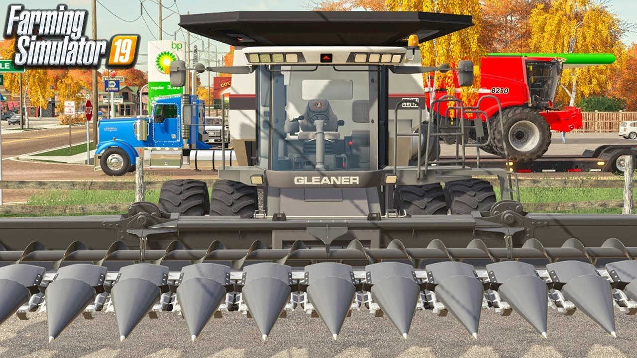 GLEANER ON THE FARM | A CORN MACHINE! (ROLEPLAY) FARMING SIMULATOR 19