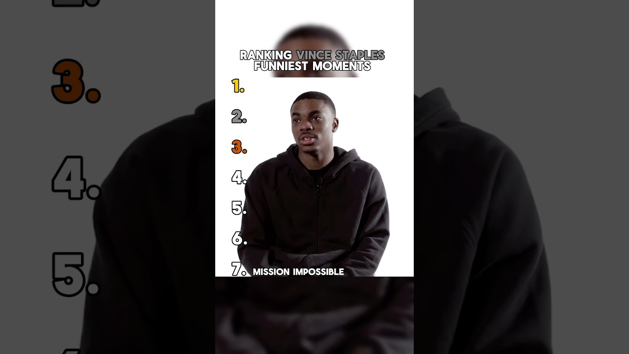 Ranking Vince Staples Funniest Moments