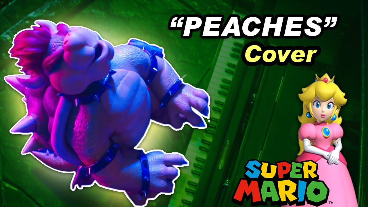 Jack Black - "Peaches" (Cover) The Super Mario Bros. Movie (Lyrical Video)