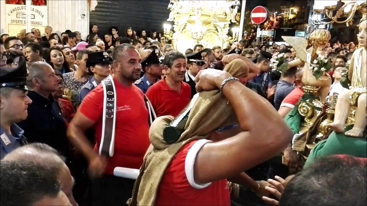 Festeggiamenti Ai 4 Canti Cereo Vigneri (Misterbianco 06/08/2016) HD