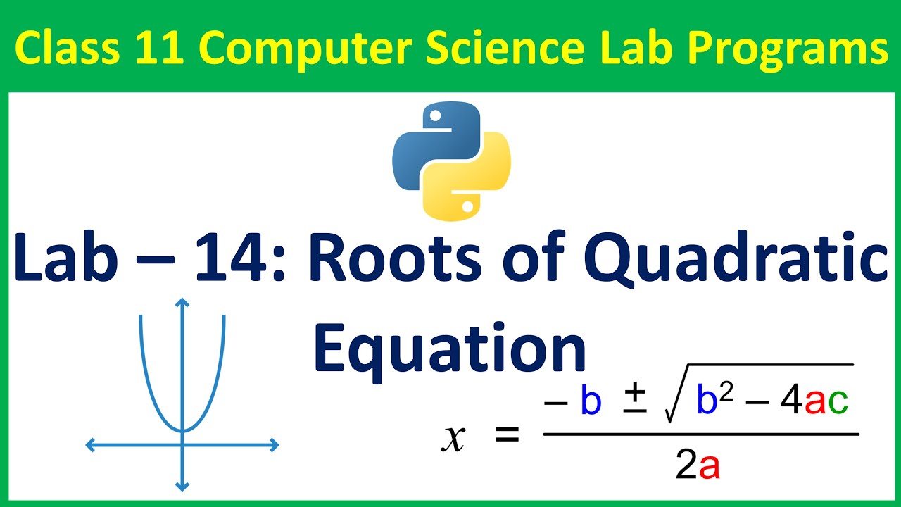 Write a Python Program to Find the Roots of a Quadratic Equation | Step-by-Step Guide|Vision Academy