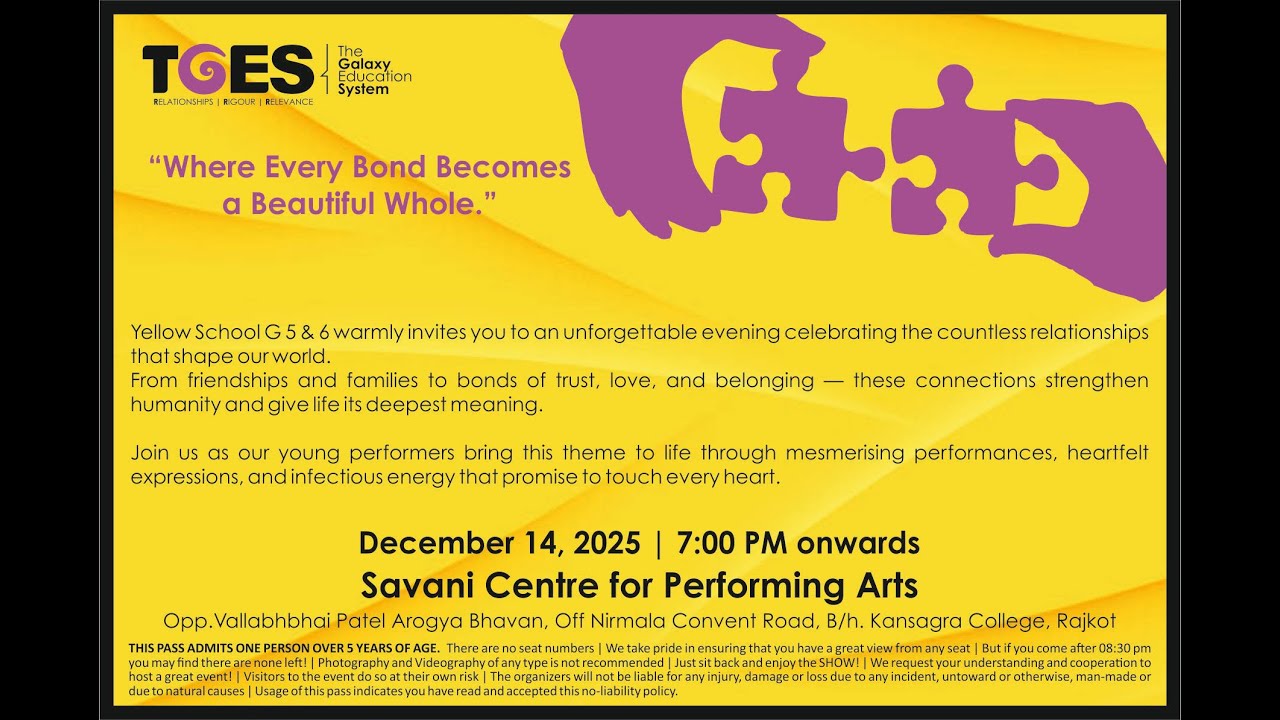 Where Every Bond Becomesa Beautiful Whole | Savani | 14-Dec-2025 | 7:00 PM ‪@tgeslive‬ ‪@TGESStudio‬