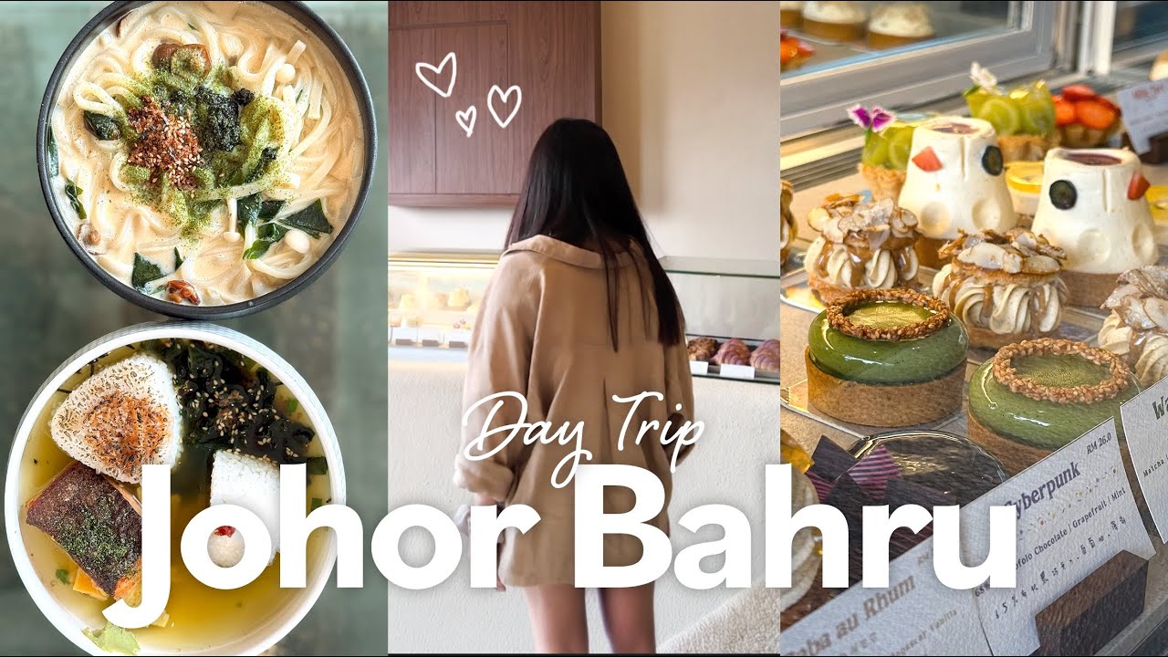 Johor Bahru Malaysia Travel Vlog 🇲🇾| Cafe hopping & Shopping in JB