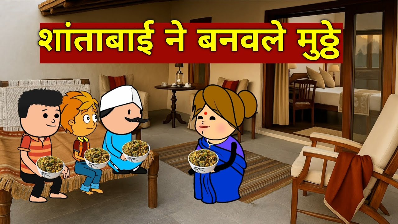 शांताबाई ने बनवले मुठ्ठे  🥳😂😂🤤# Marathi Comedy Video 