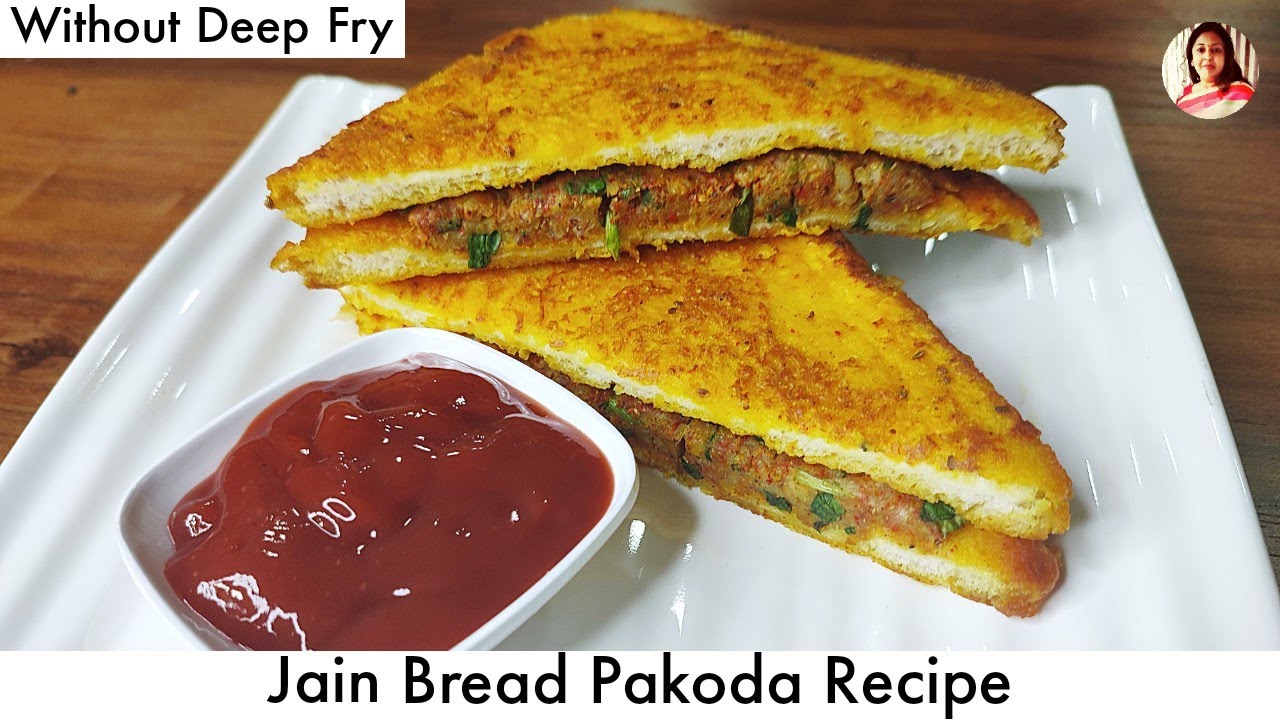 Jain Bread Pakoda | Bread Pakoda |Without Deep Fry|Monsoon Recipe|बिना फ्राय किए ऐसे ब्रैड पकोडे