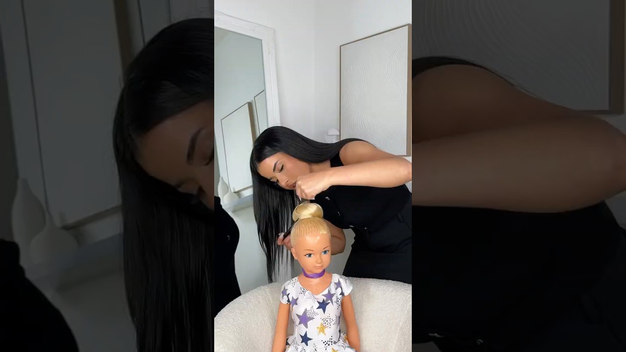 Who&rsquo;s next ? 😳 #asmr #tutorial #thedoll #hairstyle #hairtutorial