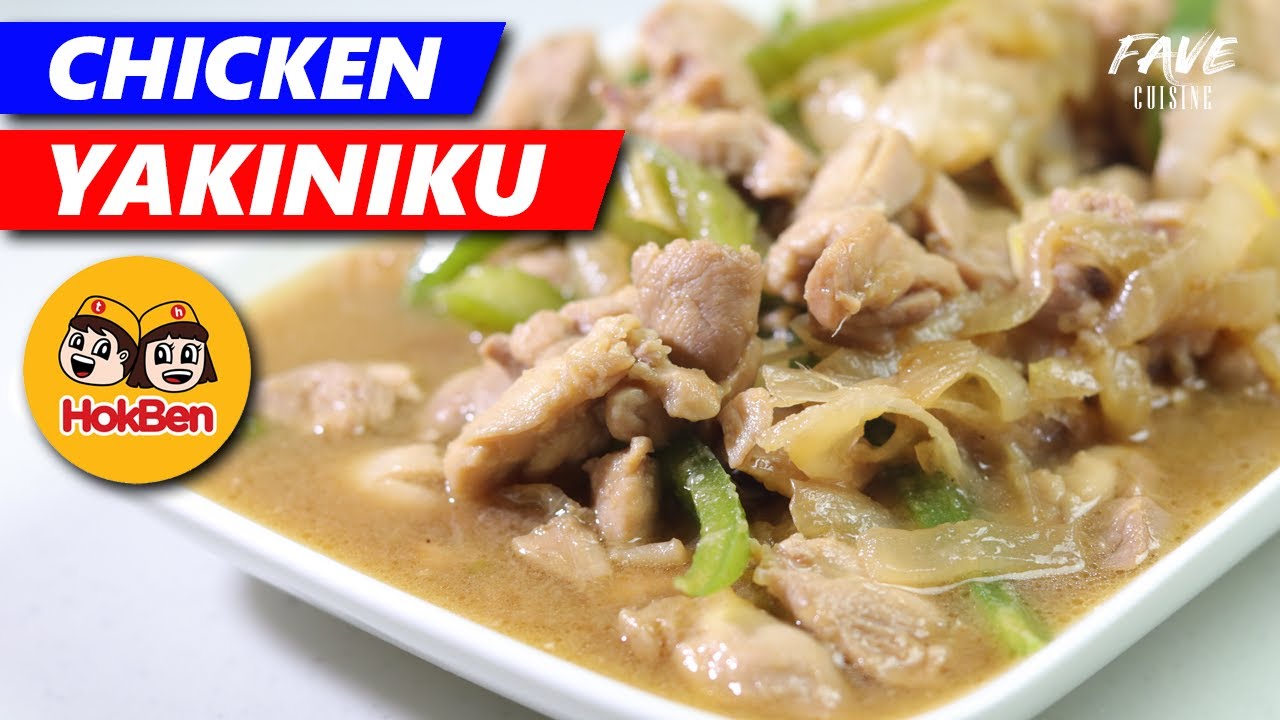Resep Chicken Yakiniku ala Hokben paling mirip - Chicken Yakiniku Recipe